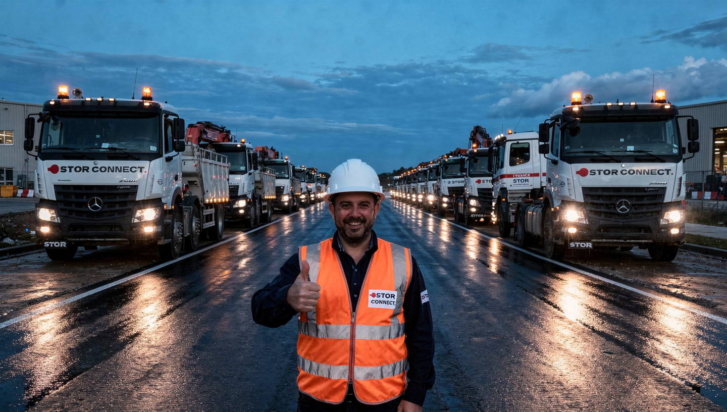 STOR Connect LKW-Flotte und Team