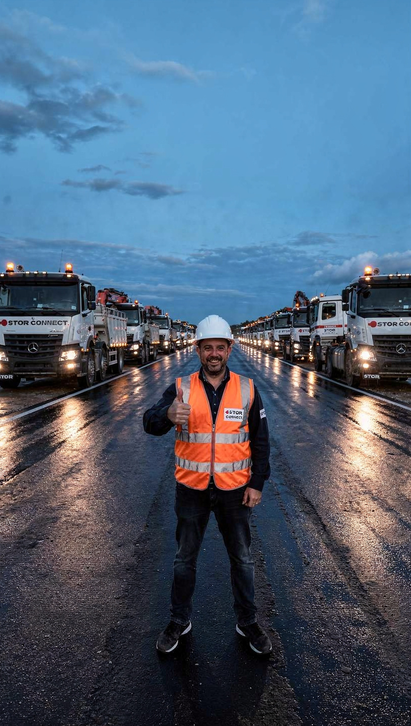 STOR Connect LKW-Flotte und Team